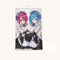 Гобелен Рем и Рам «Re:Zero» Жизнь с нуля в альтернативном мире